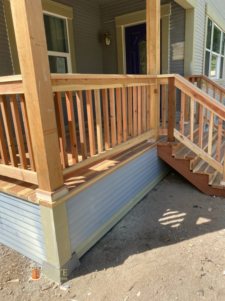 Build a Front Porch - Elite Construction and Remodel